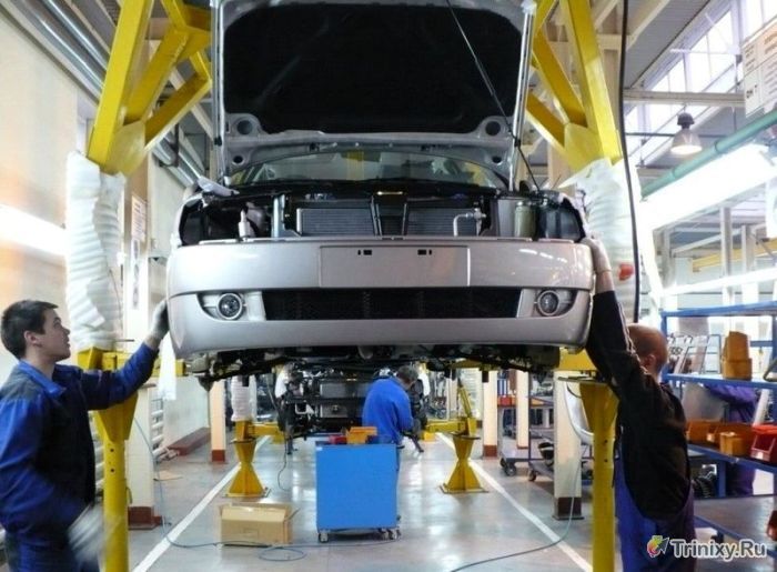 Cum se asamblează mașinile chinezești în Rusia (59 fotografii) - trinitatea