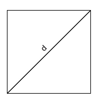 Як знайти площу квадрата по діагоналі