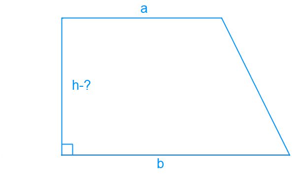 Як знайти висоту трапеції