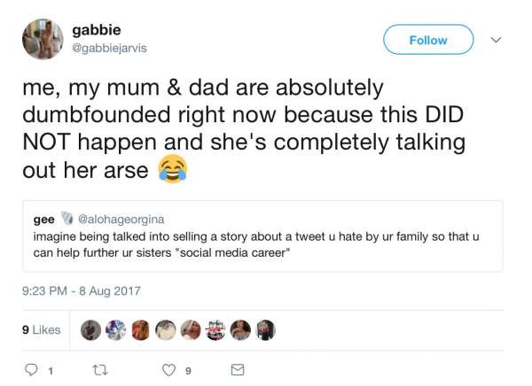 Cum a distrus un tweet de familie