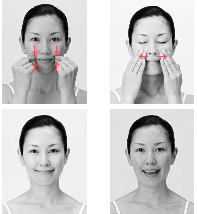 Hogyan húzza a bőrt anélkül, hogy a műtét 4 arc izom gyakorlatok
