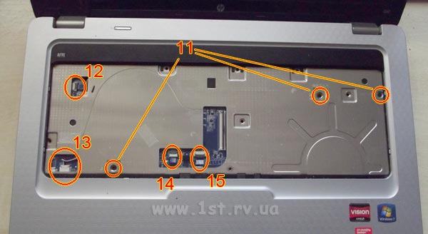 Cum de a dezasambla laptop hp g62 și compaq presario cq62 video, prietenul meu