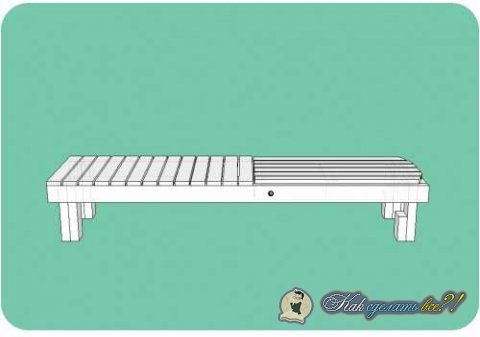 Як зробити шезлонг своїми руками інструкція
