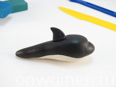 Cum să faci o balenă ucigașă dintr-o rețetă de plastilină cu o fotografie