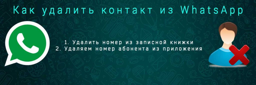 Як видалити контакт з whatsapp