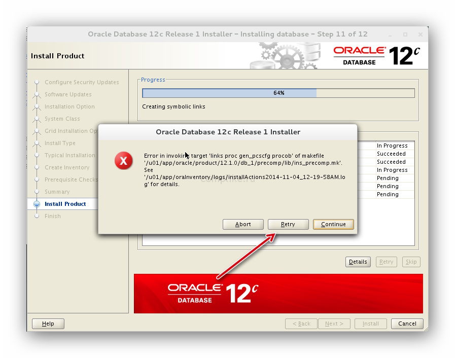 Як встановити базу даних oracle 12c в centos 7