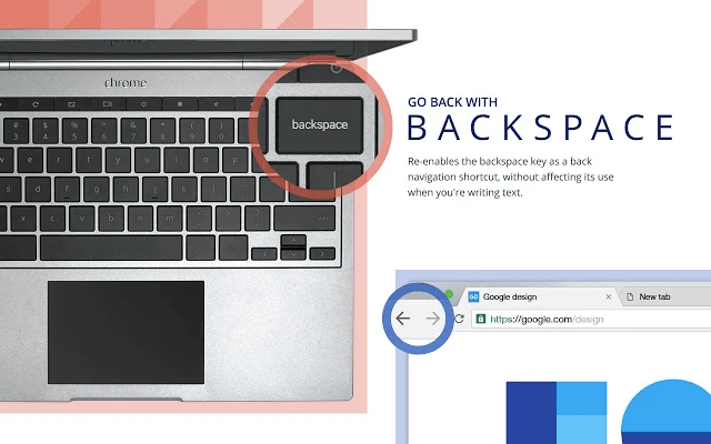 backspace gombot ismét működik a Google Chrome a hivatalos kiegészítő