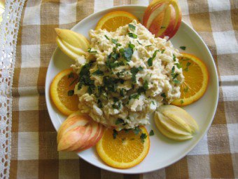 Delicacy a lumii apei - salata caldă de cod