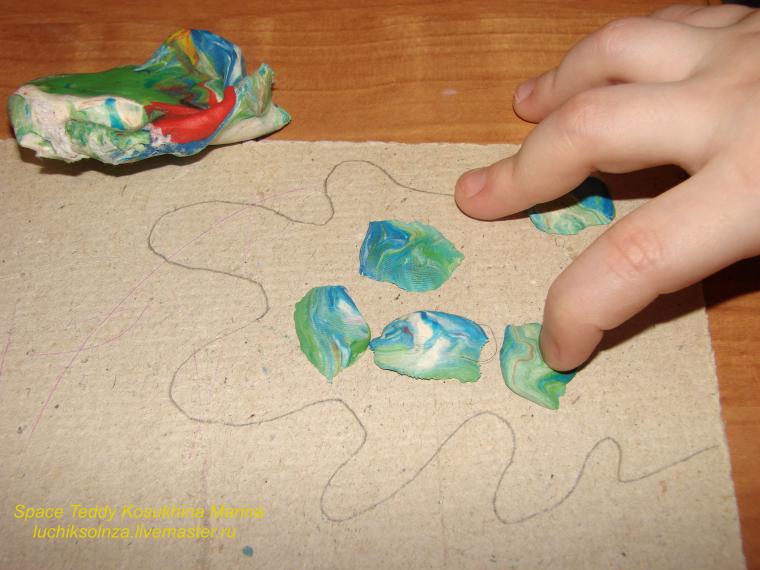 Sculptăm cu copii din plasticină o imagine a lumii subacvatice - târg de stăpâni - manual, manual
