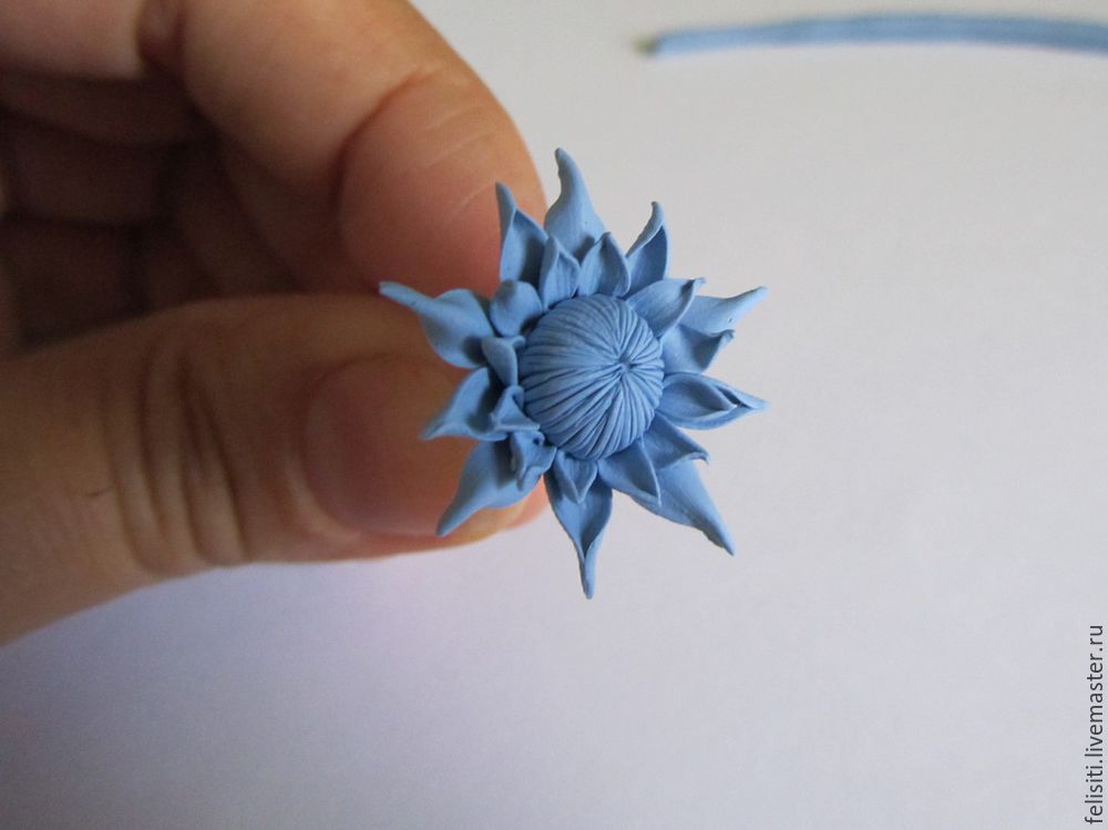 Ліпимо хризантеми з полімерної глини - ярмарок майстрів - ручна робота, handmade