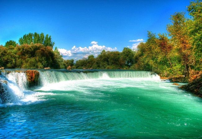 Manavgat - Resort közelében Side, Törökország az időjárás, a főbb látnivalók, fotó River