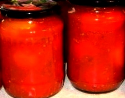 Мариновани домати в доматен сок - стъпка по стъпка рецепта