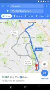 На google maps тепер можна знайти місце для парковки