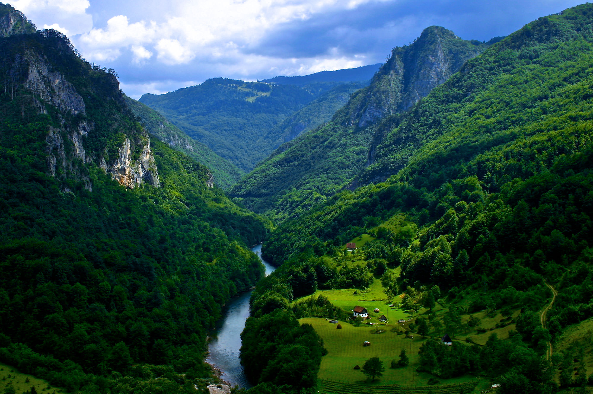 Parcul național durmitor din Muntenegru, harta Europei