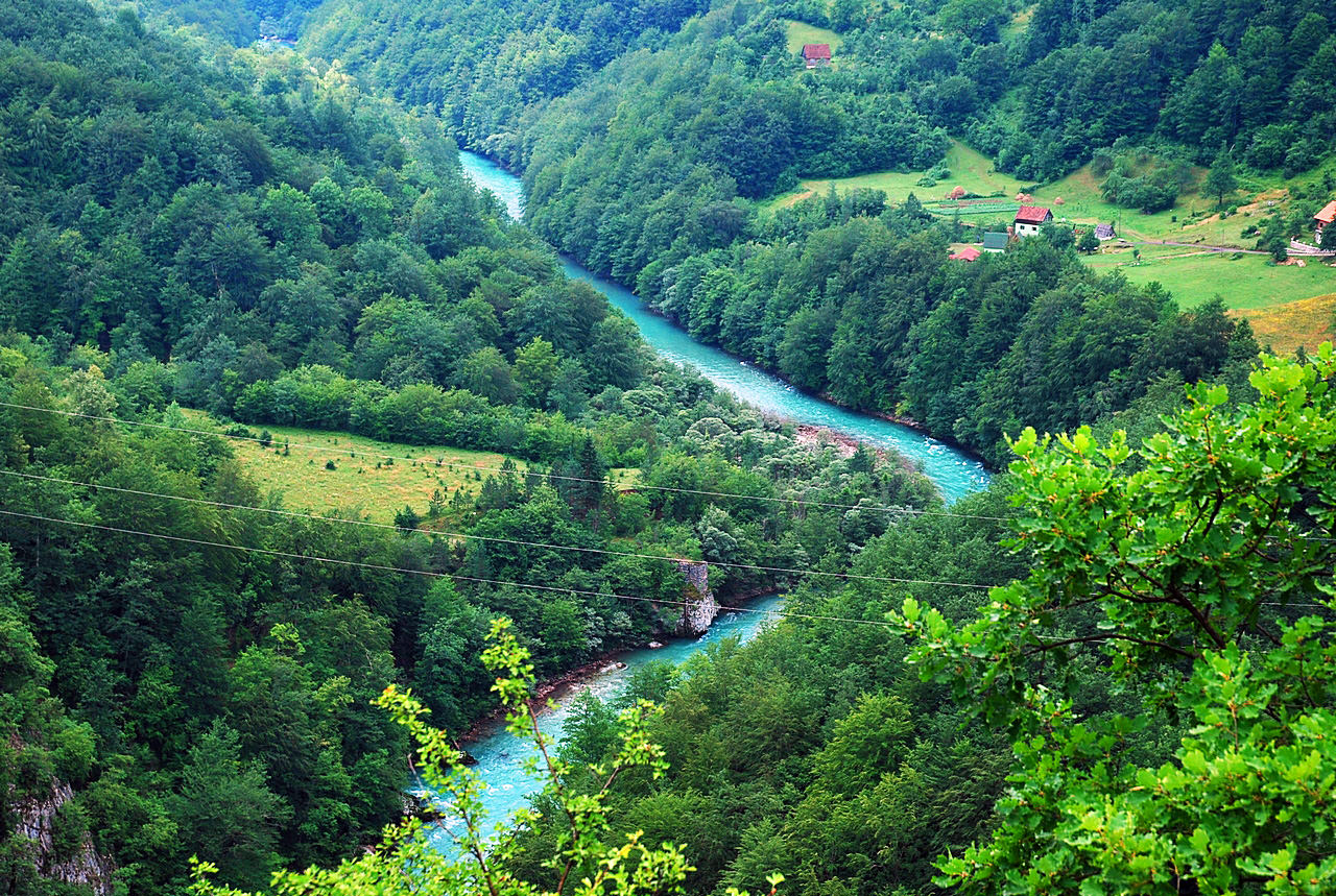 Parcul național durmitor din Muntenegru, harta Europei