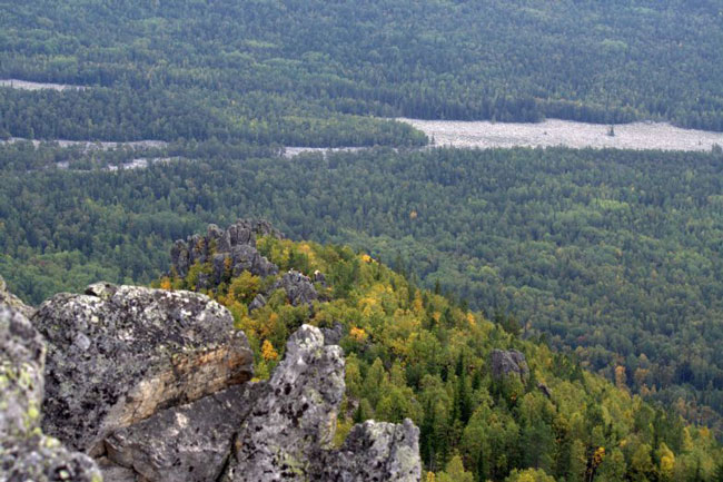 Nemzeti Park Taganay (bicepsz vulkán) - a mi Ural