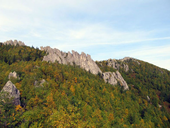 Nemzeti Park Taganay (bicepsz vulkán) - a mi Ural