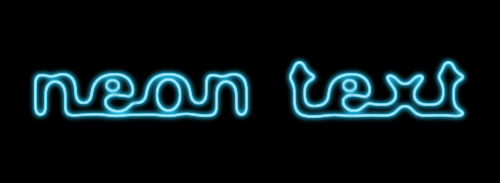 Text neon în gimp