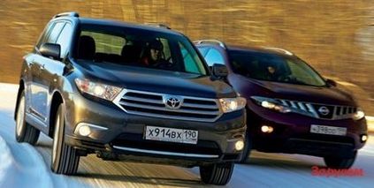 Nissan murano și toyota highlander - teste comparative - club crossover (en)