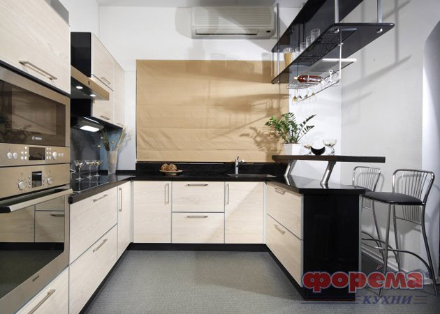 Formatul P în bucătărie, interior, design, fotografie, video, locația mobilierului