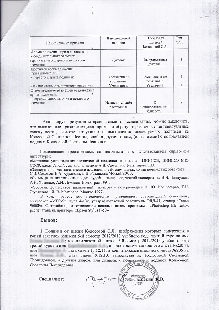 Poliția investighează falsul de semnături în cărțile de testare și foile de examinare din Syktyvkar