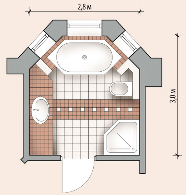 Dimensiunile dimensiunilor recomandate pentru baie, regulile de amenajare a șorilor