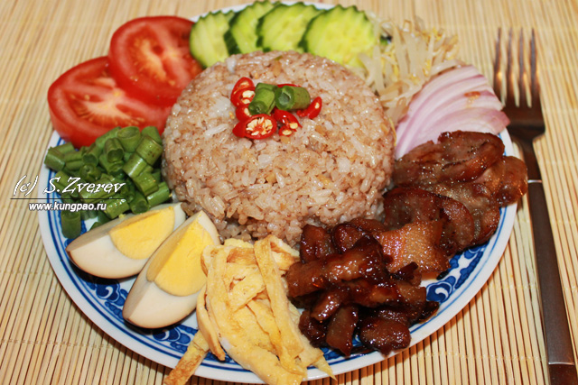 Рецепт смажений рис по-тайськи з креветочной пастою