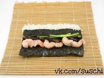 Roll - shiitake láva maki - a legjobb receptek a világ