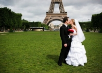 Nuntă romantică în Paris, ceremonia de nuntă în Paris, luna de miere