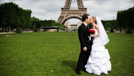 Nuntă romantică în Paris, ceremonia de nuntă în Paris, luna de miere