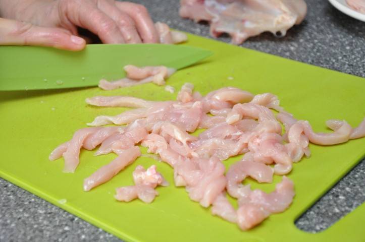Heh saláta csirke - lépésről lépésre recept fotók