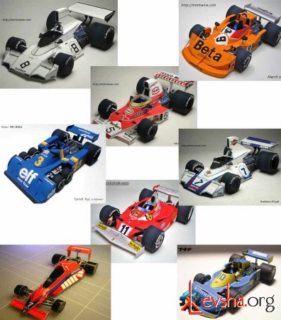 Modele prefabricate din hârtie, mașini de formula 1 - modele de hârtie - un album foto al hobby-ului tău