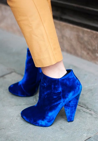 Сині чоботи з чим носити
