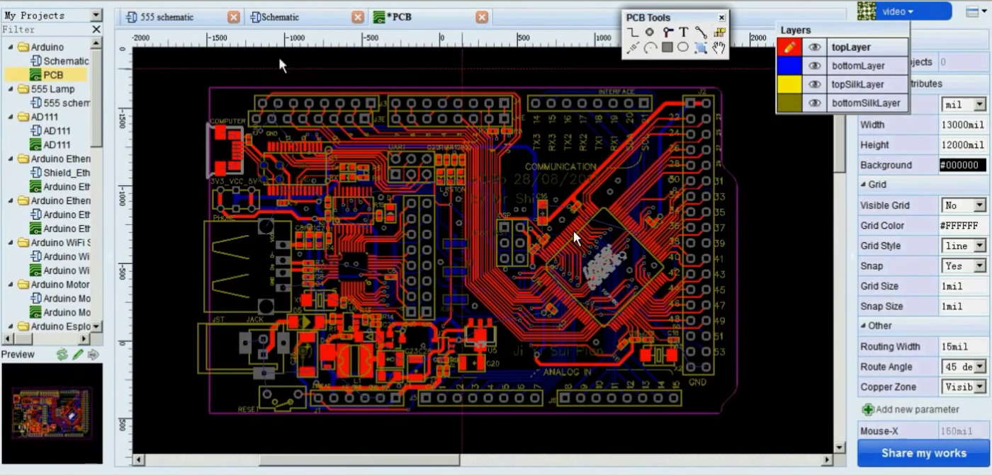 Sistem de simulare a circuitelor electronice și de proiectare a plăcilor cu circuite imprimate