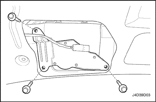 Scoaterea motorului ștergătorului lunetei (Chevrolet lachetti chevrole lachetti (deu genra)