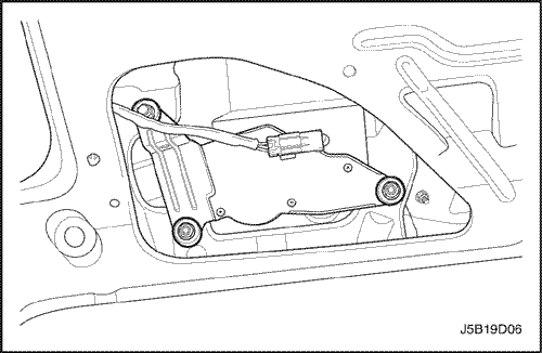 Scoaterea motorului ștergătorului lunetei (Chevrolet lachetti chevrole lachetti (deu genra)