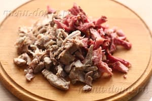 Salsola hús csapat, egy klasszikus recept fényképpel (klasszikus) Salsola hús csapat, egy klasszikus recept egy fotó