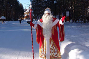 Dream cântăreț, Moș Crăciun și Snow Maiden pe o sanie într-un vis pentru a vedea unde visează