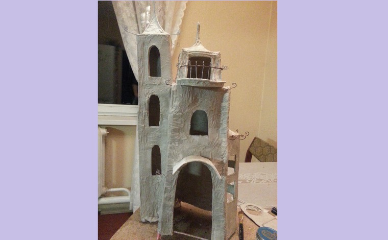 Створюємо будиночок-нічник з пап'є-маше - ярмарок майстрів - ручна робота, handmade