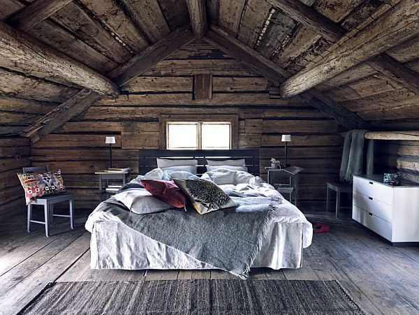 Dormitor în mansardă - idei cu fotografii
