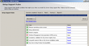 Az SQL Server 2008 telepítési ablakok Management Instrumentation (WMI) szolgáltatás nem, windraw dot net