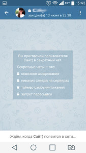 Telegram - секретний чат в месенджері телеграм