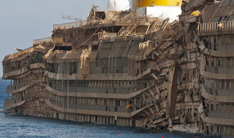 Титанік нашого часу як зараз виглядає знаменитий costa concordia