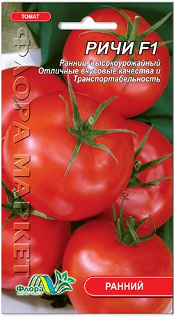 Tomato Rici - f1, caracteristici și descrierea soiului, randament, fotografie