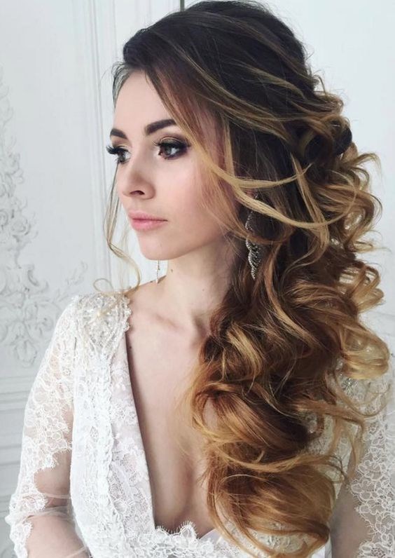 A leggyakoribb 200 hihetetlenül aranyos esküvői frizurák a hosszú haj