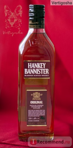 Whisky Hankey Bannister hunks bennister - „durva Henk képes felemelni a hangulat)))”