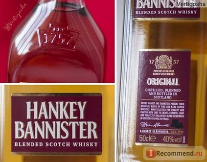 Whisky Hankey Bannister hunks bennister - „durva Henk képes felemelni a hangulat)))”