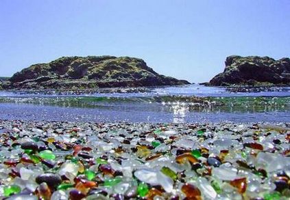 Tot ce mi-a plăcut era să ajung aici - o plajă de sticlă, Fort Bragg, California, Statele Unite