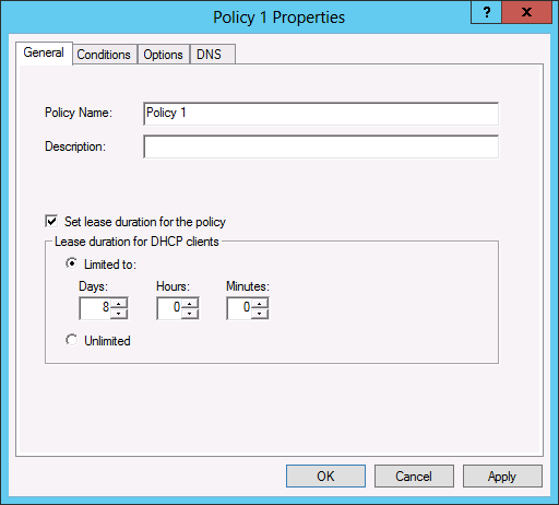 Введення в політики dhcp