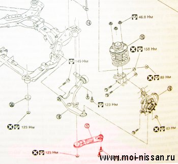 Заміна кульових опор nissan teana